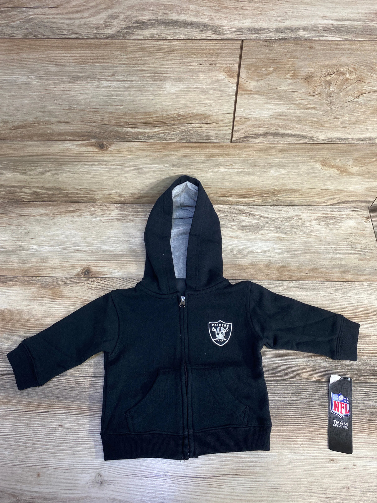 NEW NFL Prime Time Full Zip Hoodie Black sz 12m