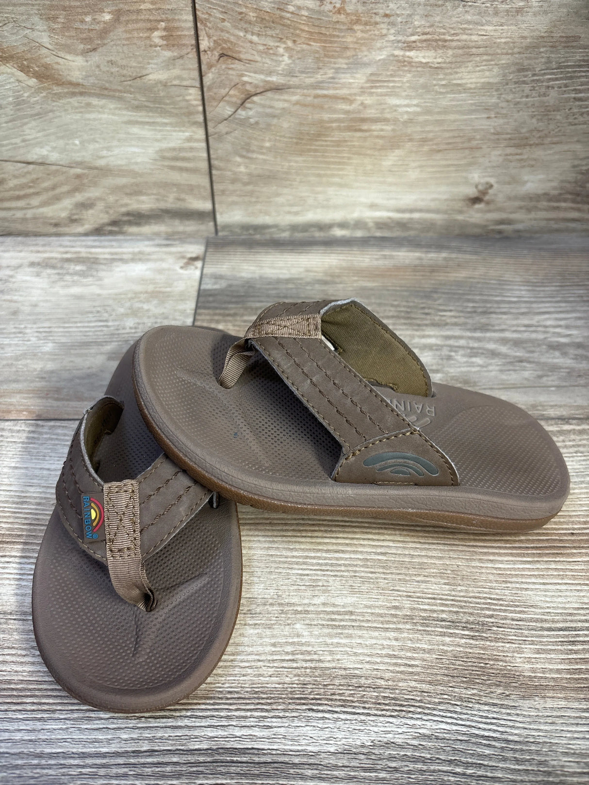 Rainbow Cape Sandals Brown sz 11/12c
