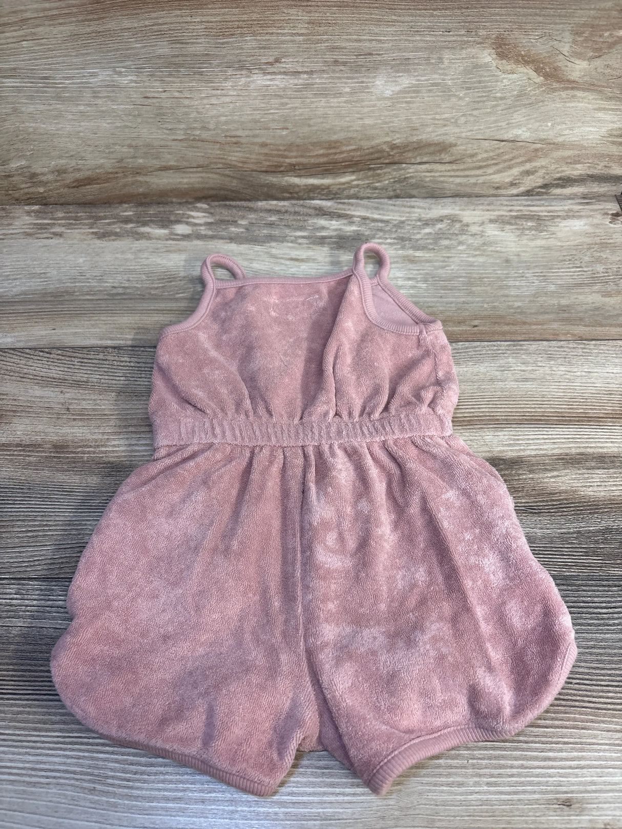 Little Planet Organic Terry Cloth Romper Pink sz 6m
