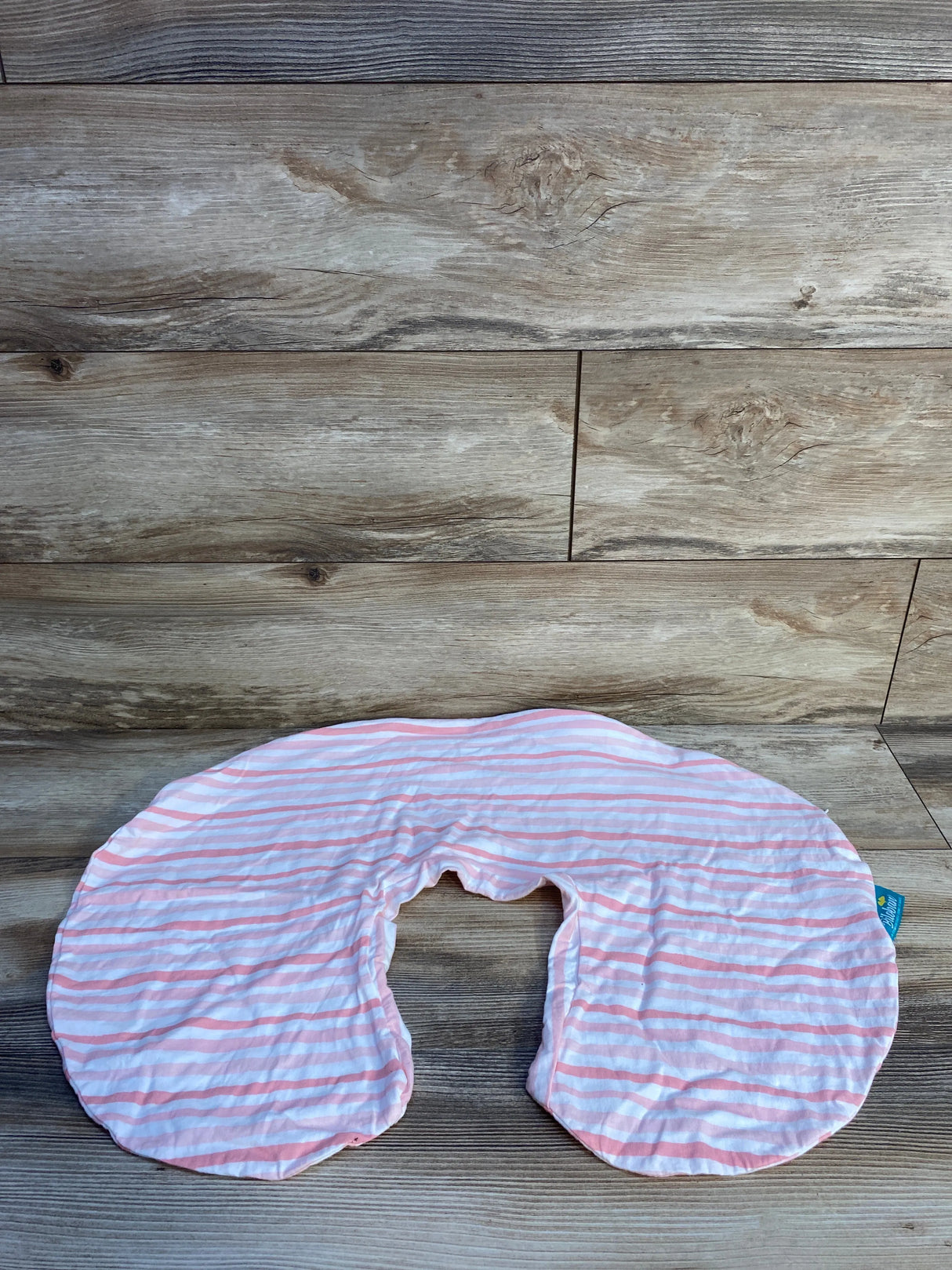 Biloban Pillow Cover for Boppy Nursing Pillow, Pink Stripes