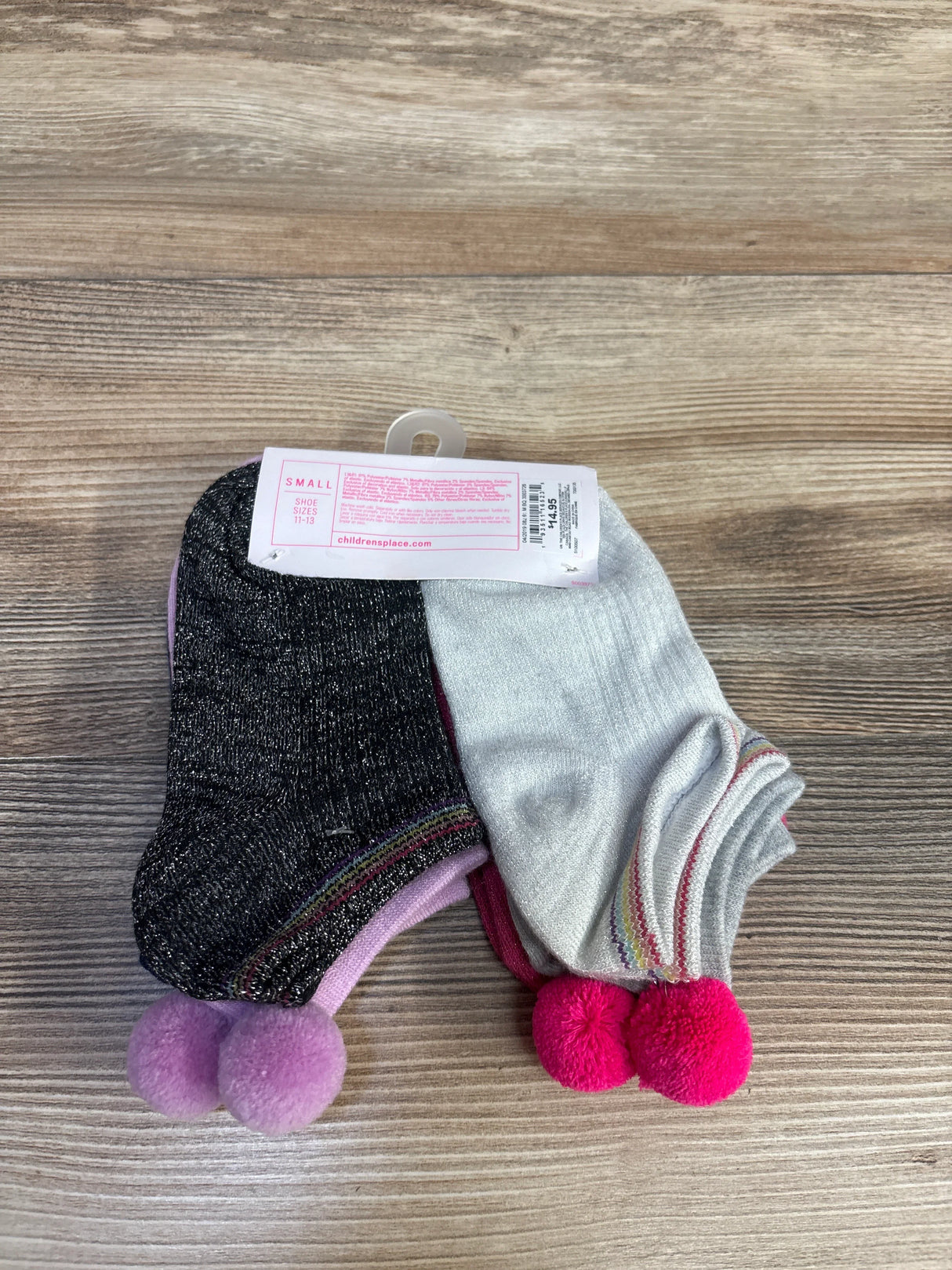 NEW Children's Place 6pk Ankle Socks, Multi Shoe sz 11-13 - Me n Mommy To Be