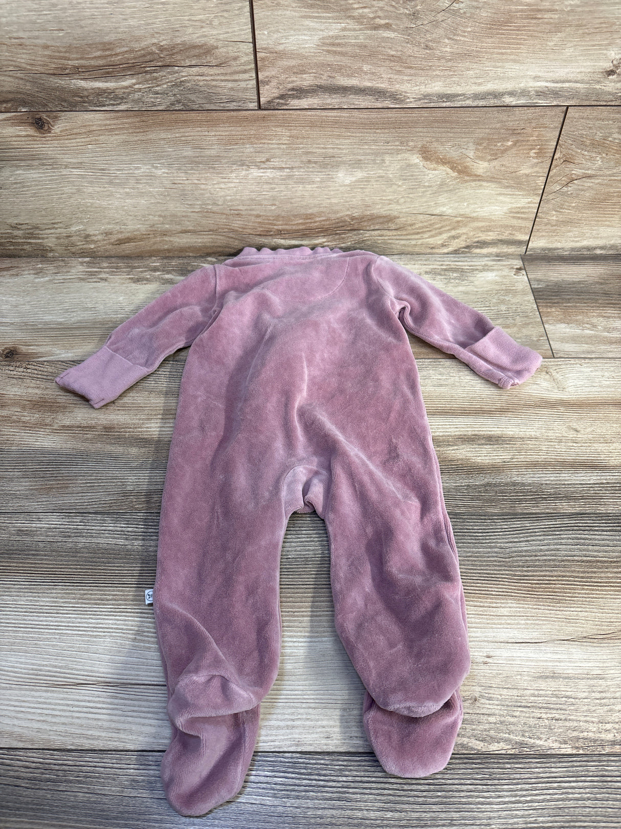 Honest Baby Velvet Sleeper Mauve sz 3-6m