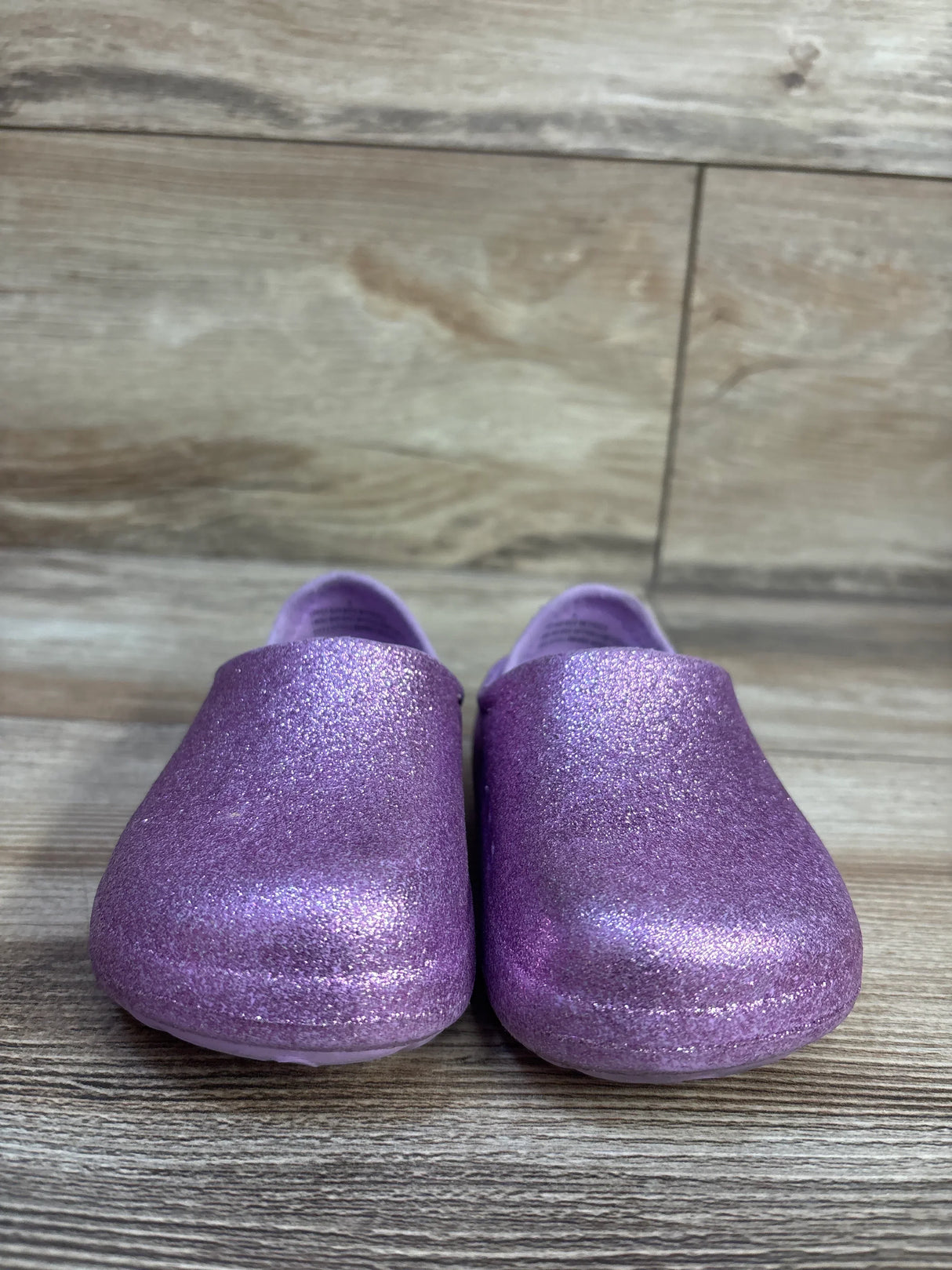 Cat & Jack Rowan Slip-On Clogs Glitter Purple sz 5c