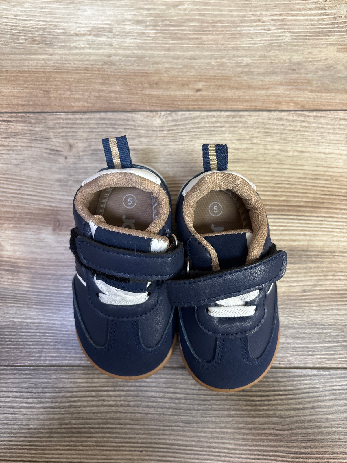 Josmo Hook-and-Loop Sneakers Navy sz 5c