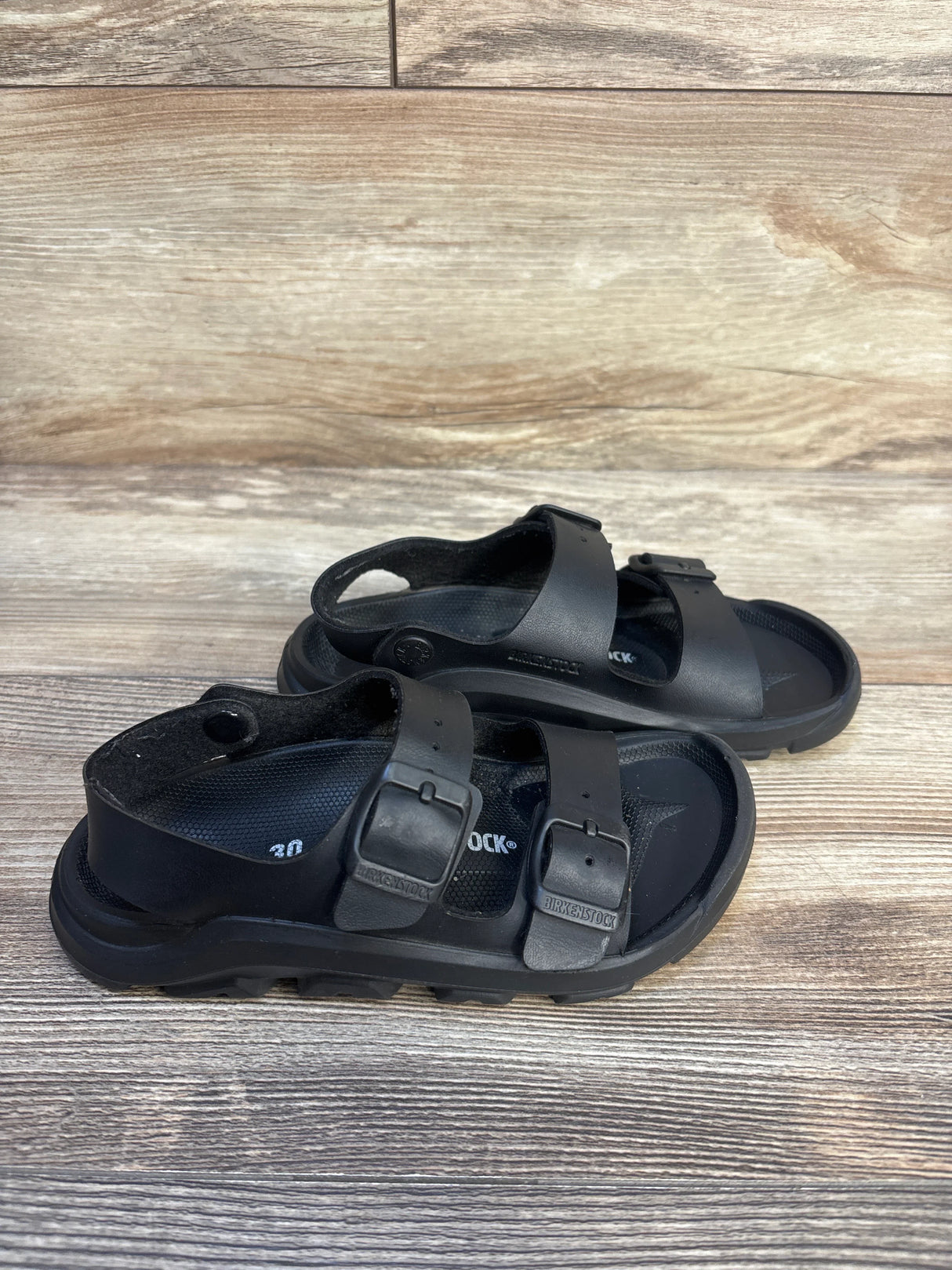 Birkenstock Mogami Birko-Flor Sandals Black sz 12c