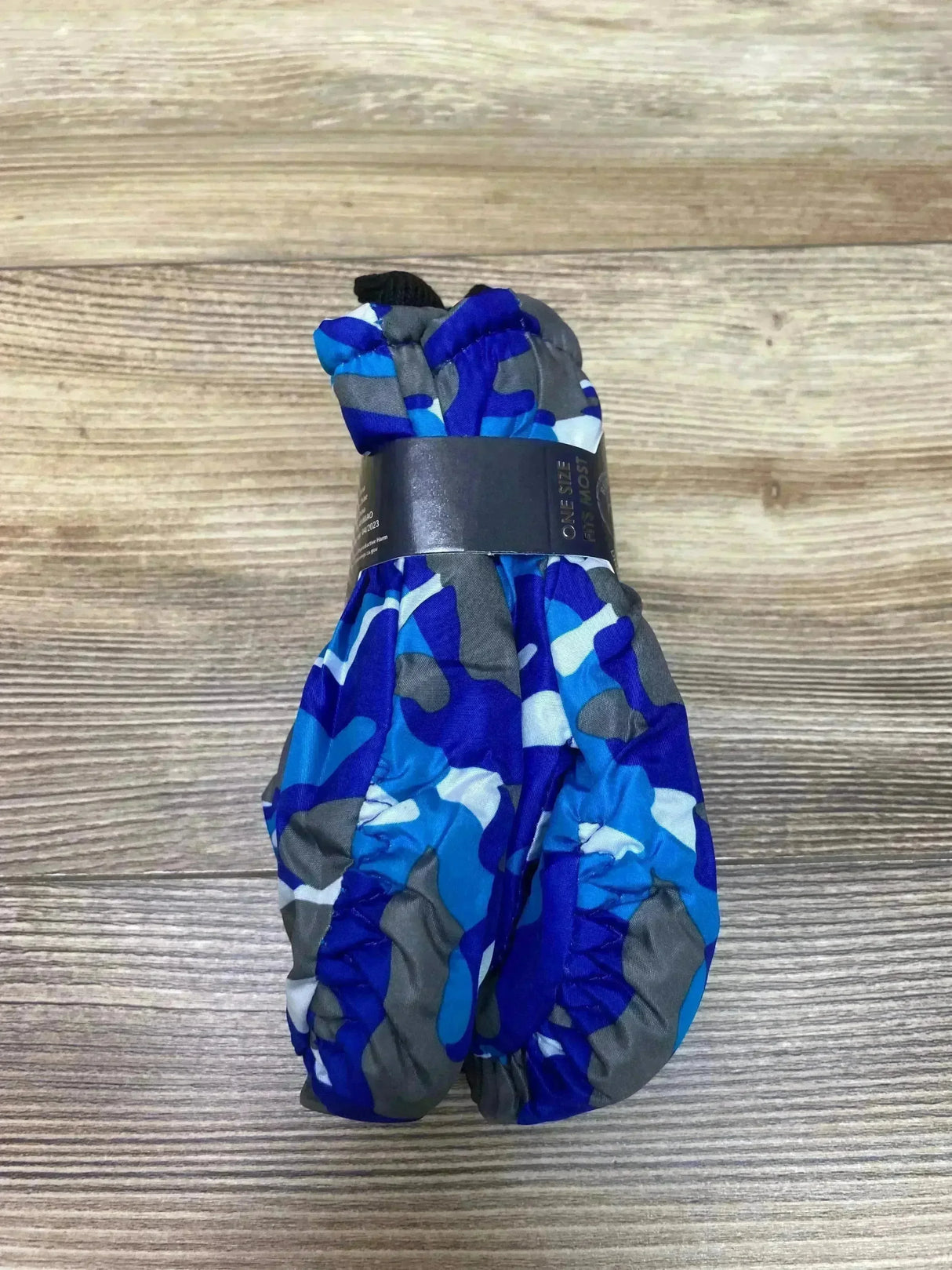 NEW ThermaWear Kid's Ski Blue Camo Mittens OSFM (1-3Y) - Me n Mommy To Be