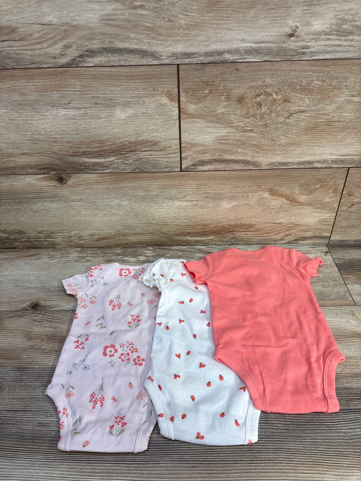 NEW Just One You 3pk Floral Bodysuits Pink sz 3m