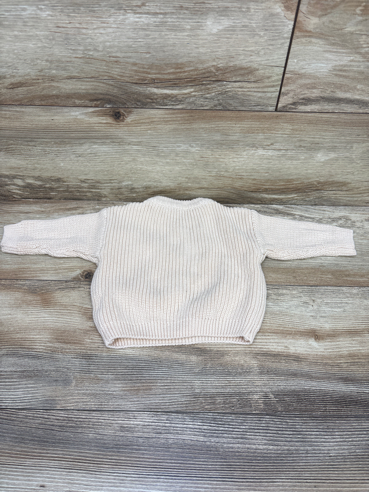 My First Christmas Knit Sweater Beige sz 0-3m