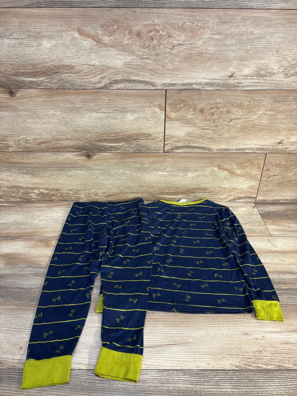 Aeropostale P.S. Striped 2pc Pajama Set Navy sz 5T