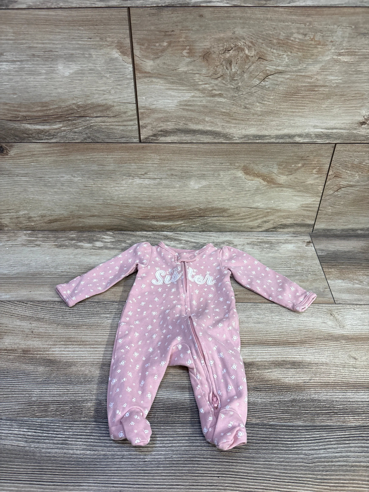 Carter's Little Sister Sleeper Pink sz Preemie