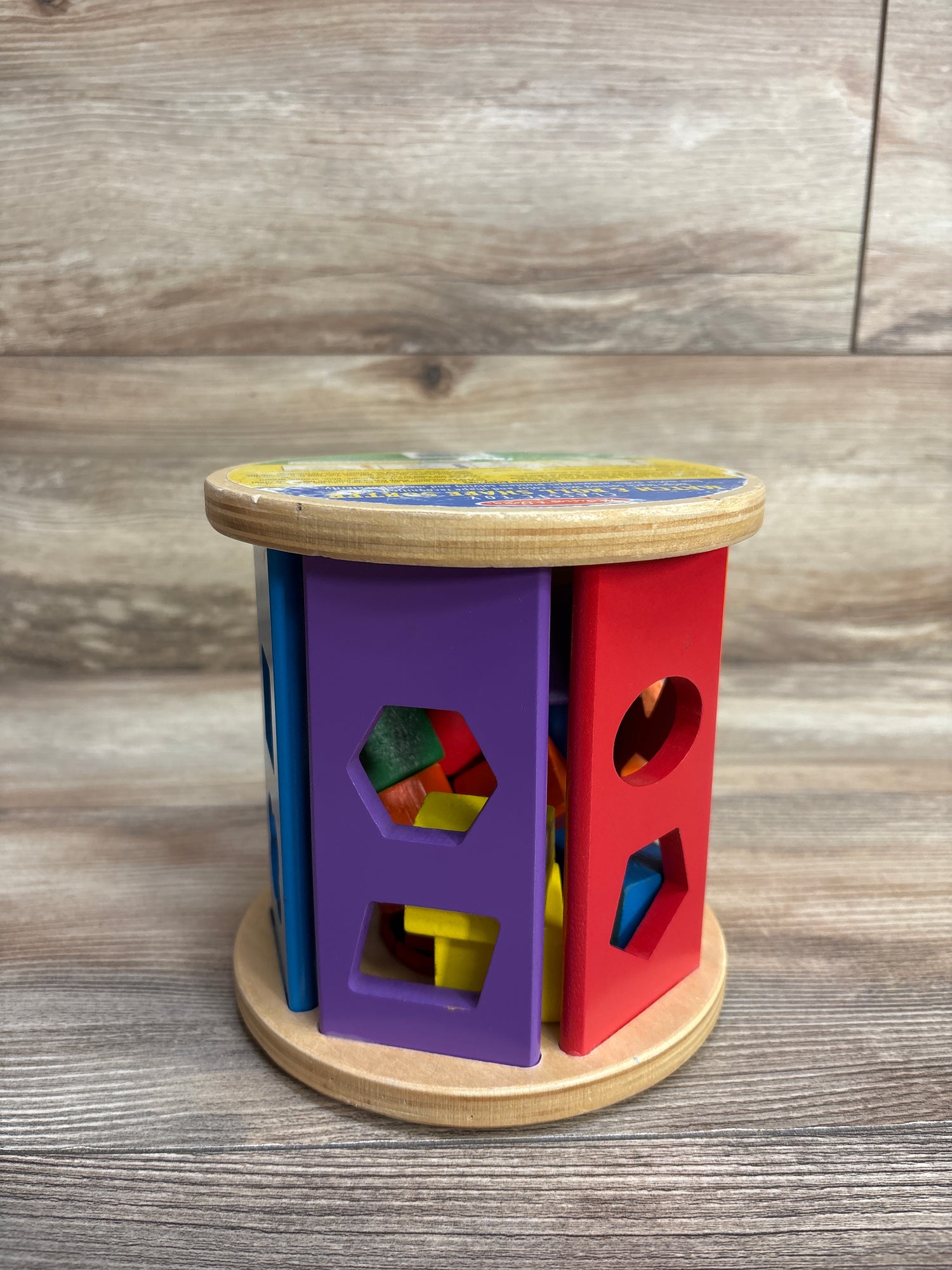 Melissa & Doug Match & Roll Shape Sorter