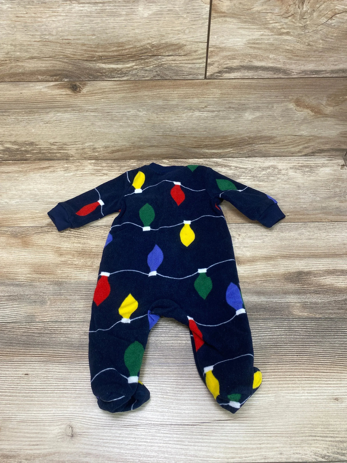 Carter's Christmas Lights Blanket Sleeper Navy sz 3m - Me n Mommy To Be