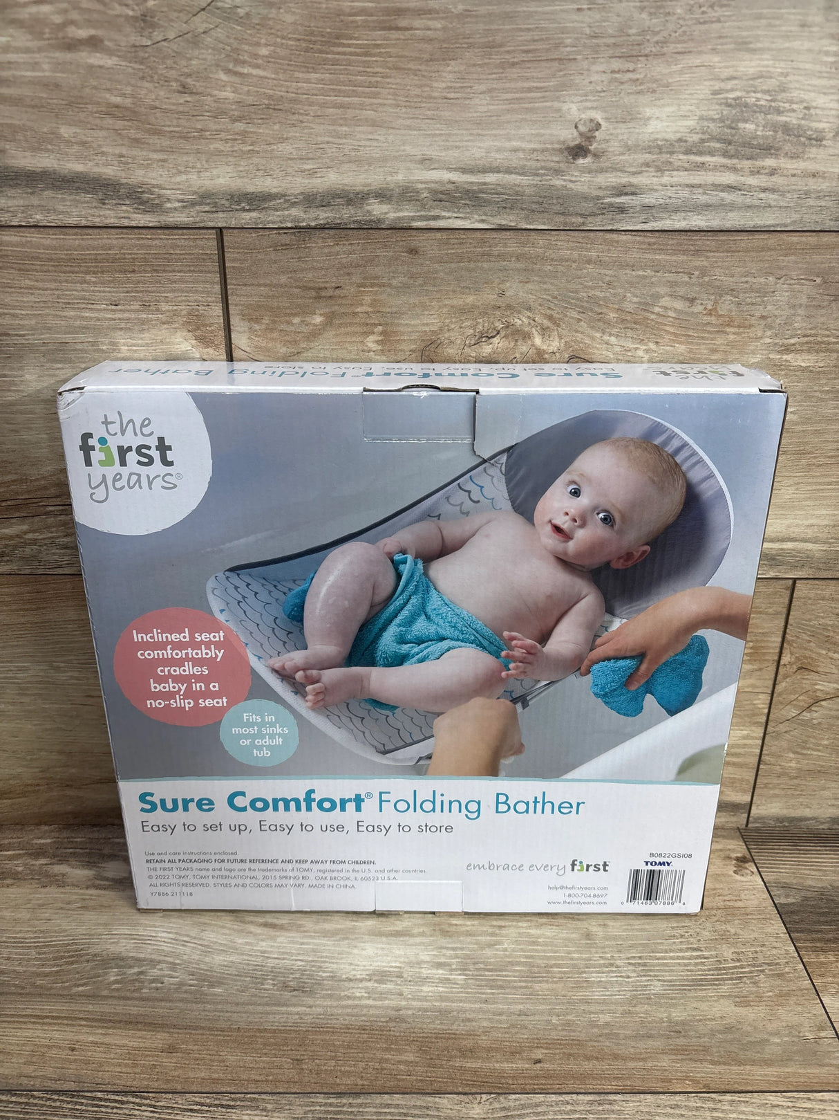 NEW The First Years Sure Comfort Folding Baby Bather