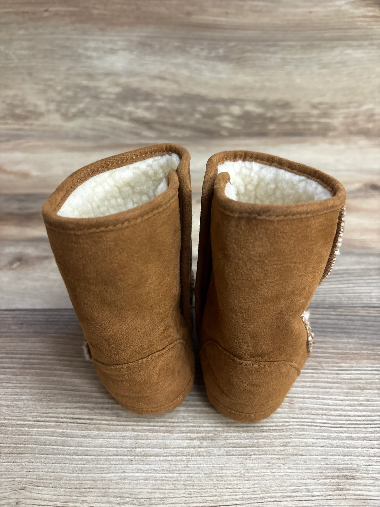Faux Suede Boots Brown sz 3c