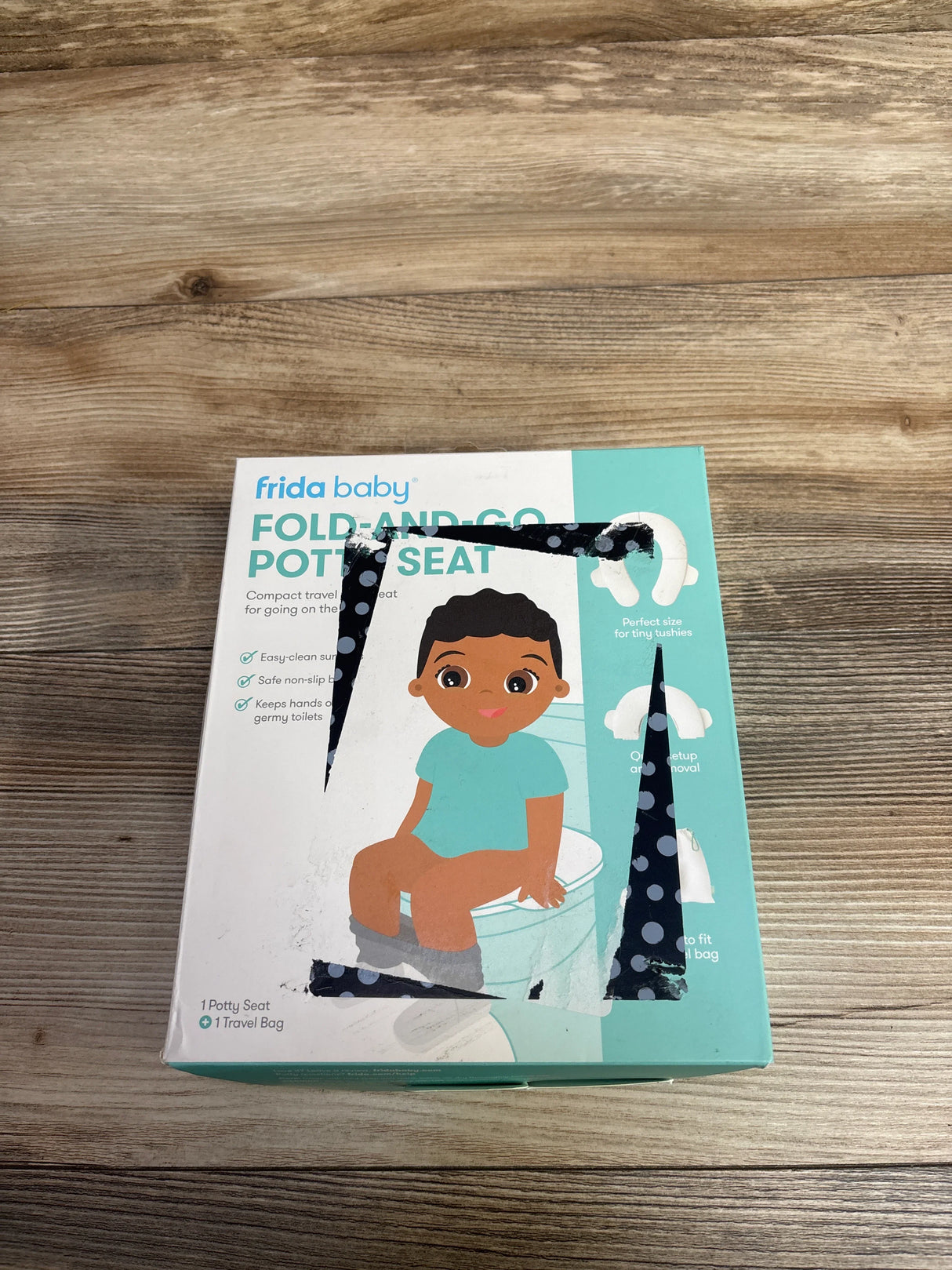 Frida Baby Fold-And-Go Potty Seat - White