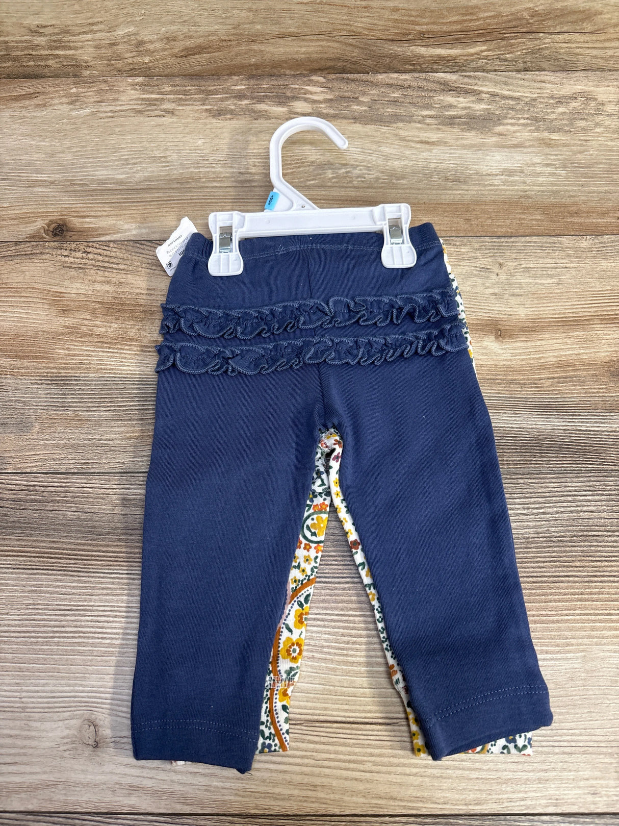 NEW Carter's 2pc Floral Ruffled Pull On Pants White sz 6m