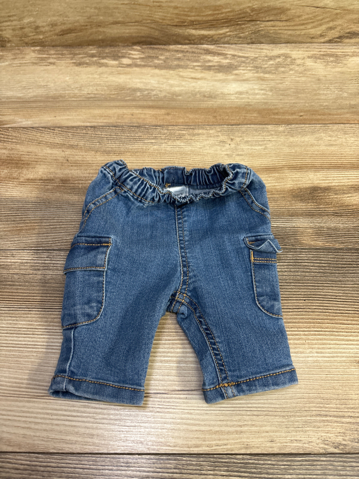 Carter's Pull-On Cargo Jeans Blue sz Newborn