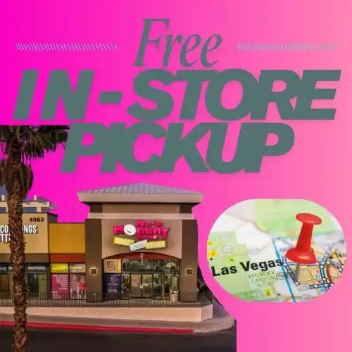 Free in-store pickup at Kid to Kid Las Vegas location, storefront image with map pin.