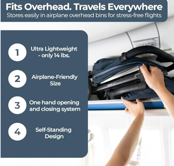 NEW Inglesina Quid³ Stroller - Cosmic Black