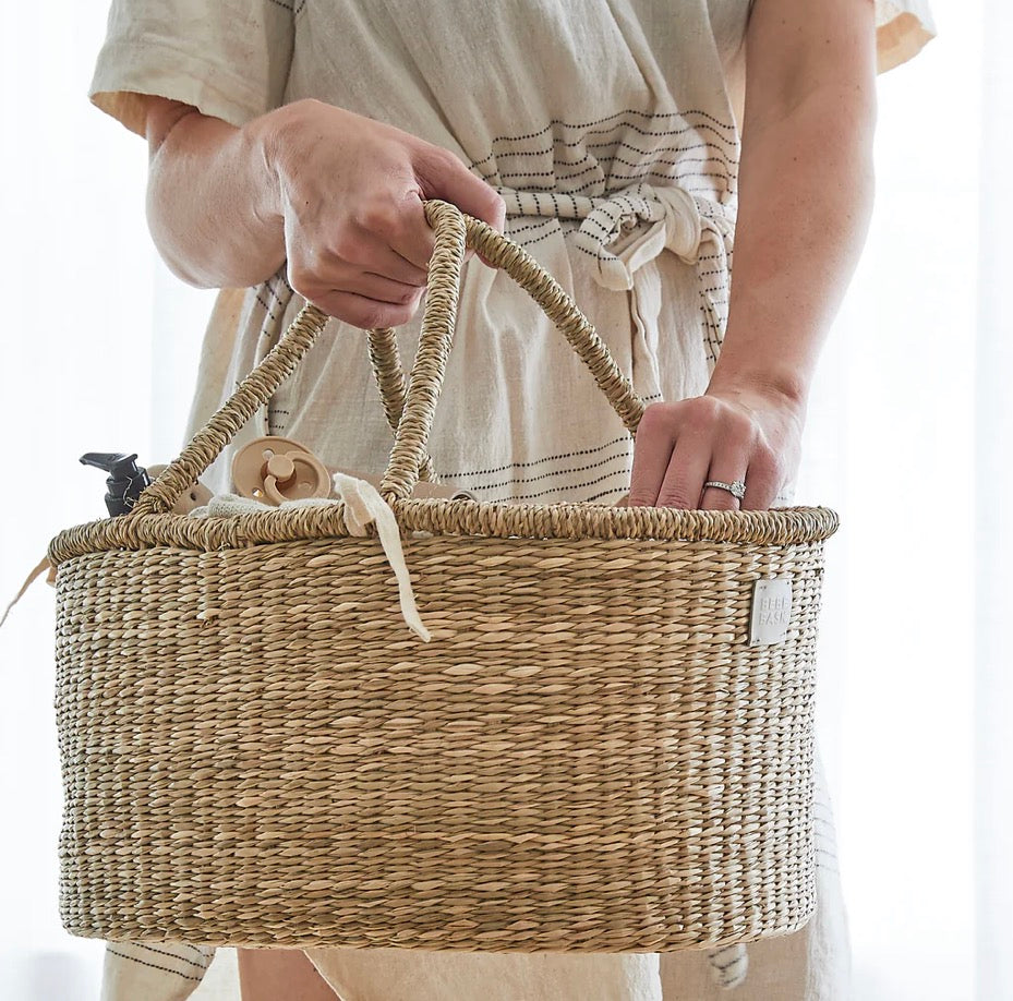 NEW Bebe Bask Rosa Diaper Caddy