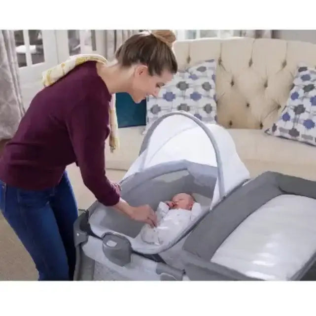 NEW Graco Pack 'N Play Quick Connect Portable Bassinet Playard in Alex - Me n Mommy To Be