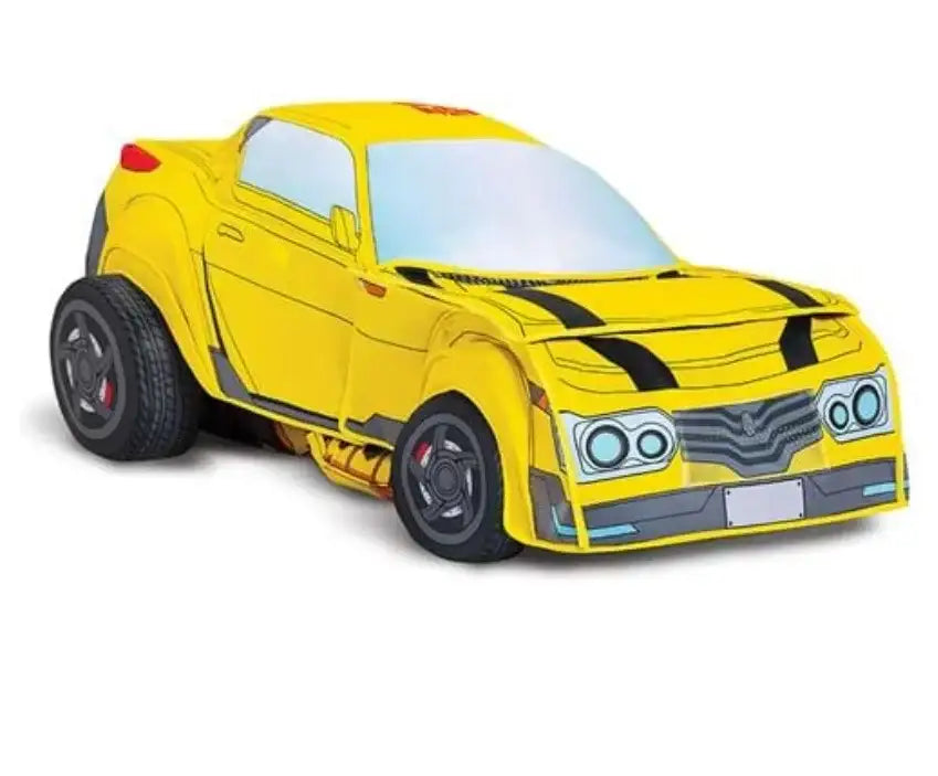 Yellow Bumblebee toy car with black stripes, ideal for kids' play and resale collections.
