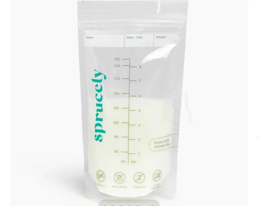 NEW Sprucely Breast Milk Storage Bags 8oz 300ct.