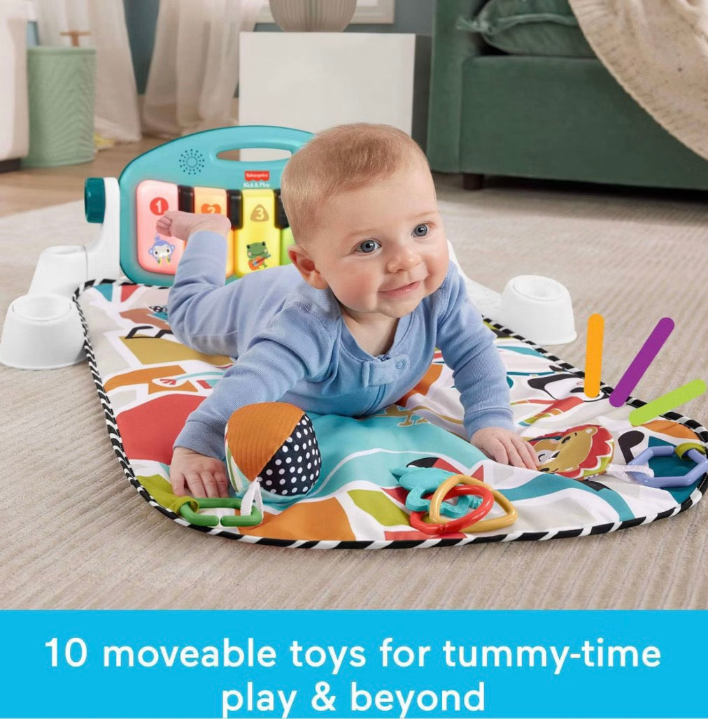 NEW Fisher Price Grow & Glow Kick & Play Piano Gym
