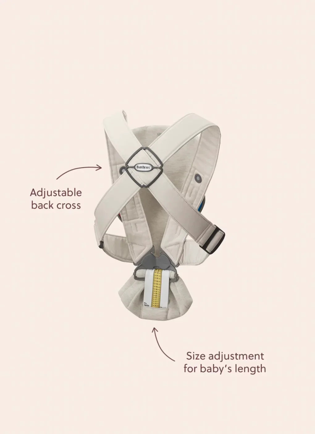 Baby Bjorn Baby Carrier Mini, Soft Jersey Dusty Pink 7-25lbs