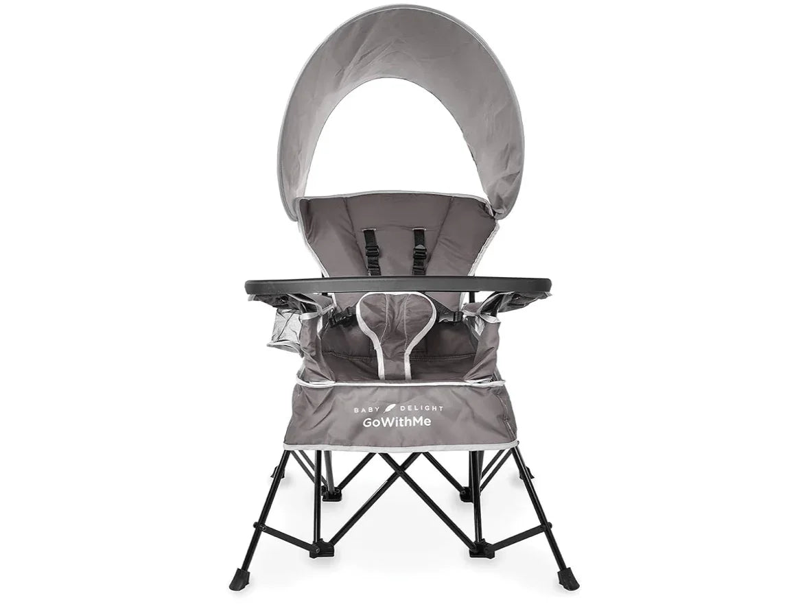 NEW Baby Delight Go with Me Jubilee Deluxe Portable Chair Grey