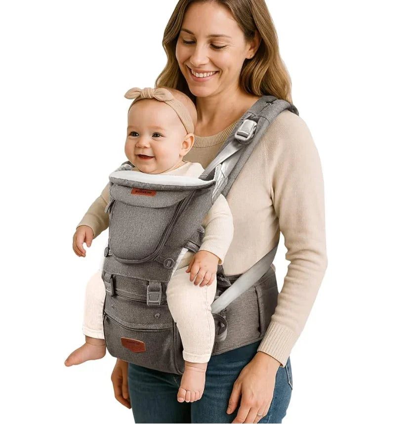 NEW Sunveno 3-in-1 Ergonomic Baby Carrier - Grey