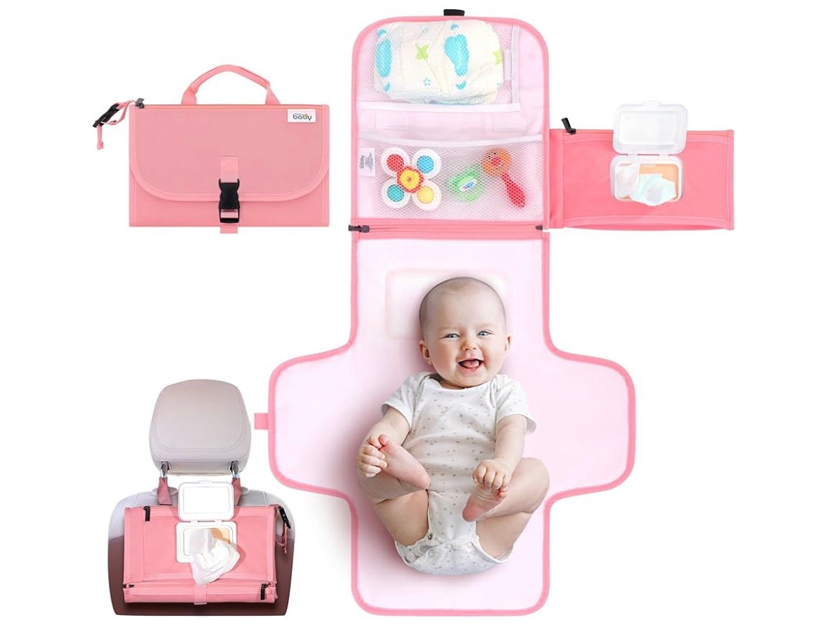 NEW Kopi Baby Portable Diaper Changing Pad Pink