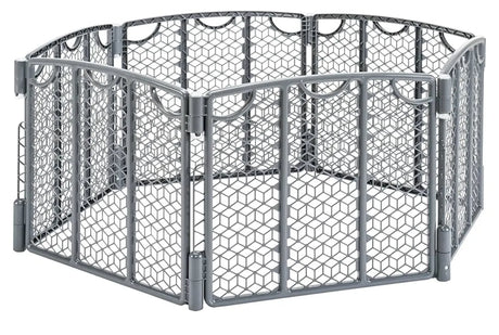 NEW Evenflo Versatile 6-Panel Play Space Grey - Me n Mommy To Be