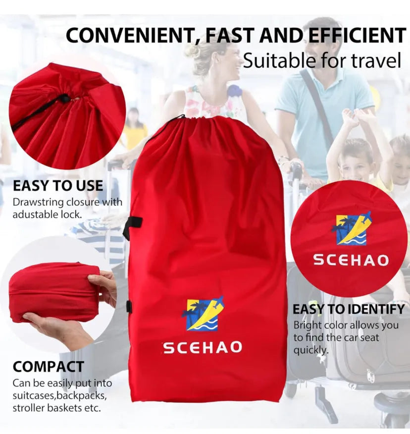 Scehao Blue Stroller Bag for Airplane - Me n Mommy To Be
