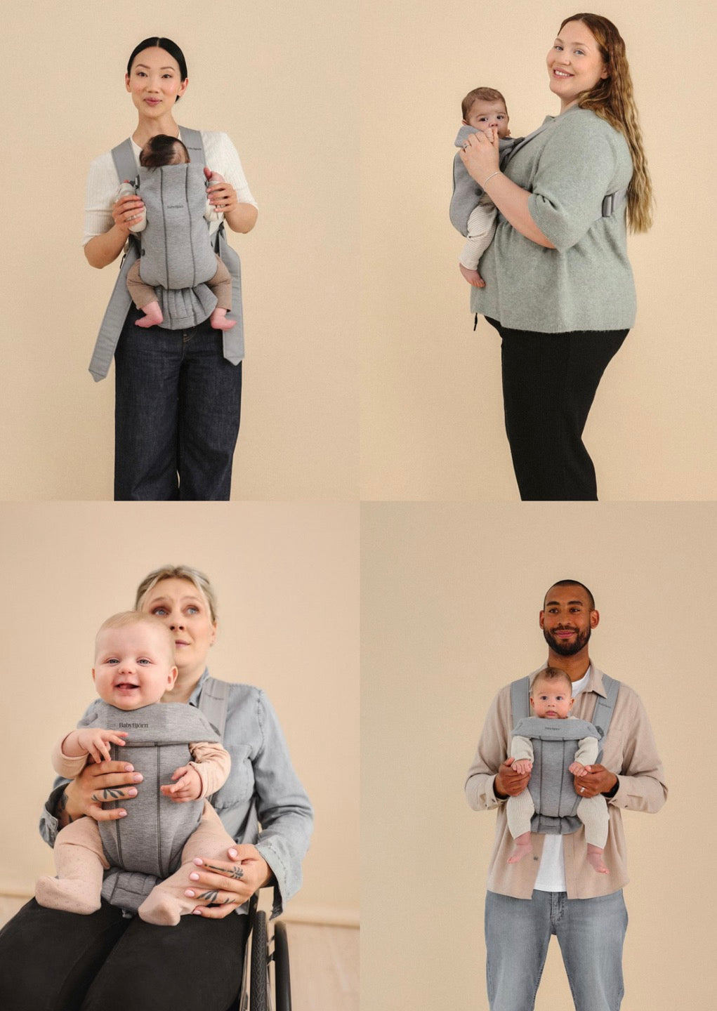 Baby Bjorn Baby Carrier Mini, Soft Jersey Dusty Pink 7-25lbs