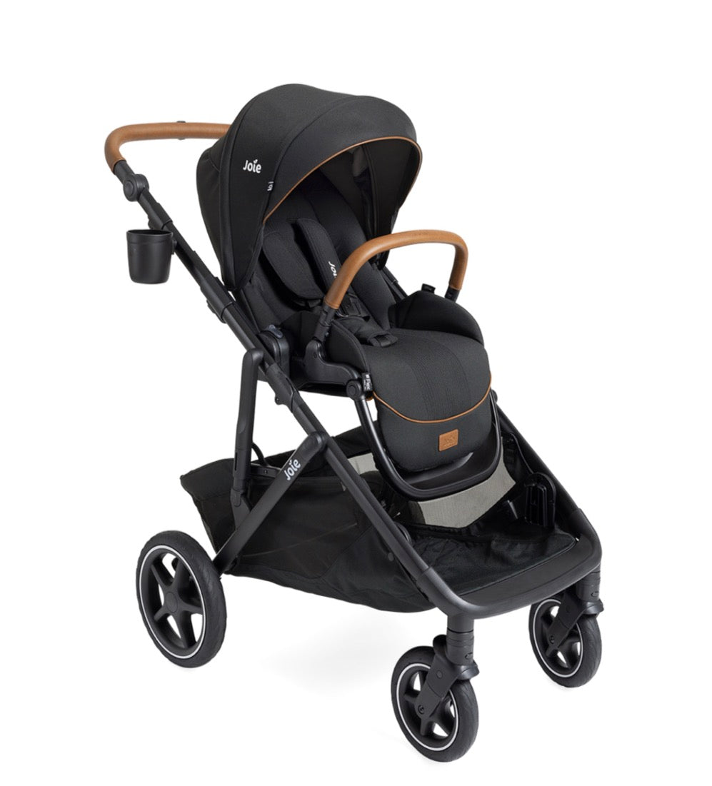 NEW Joie Chive Single to Double Stroller in Shale