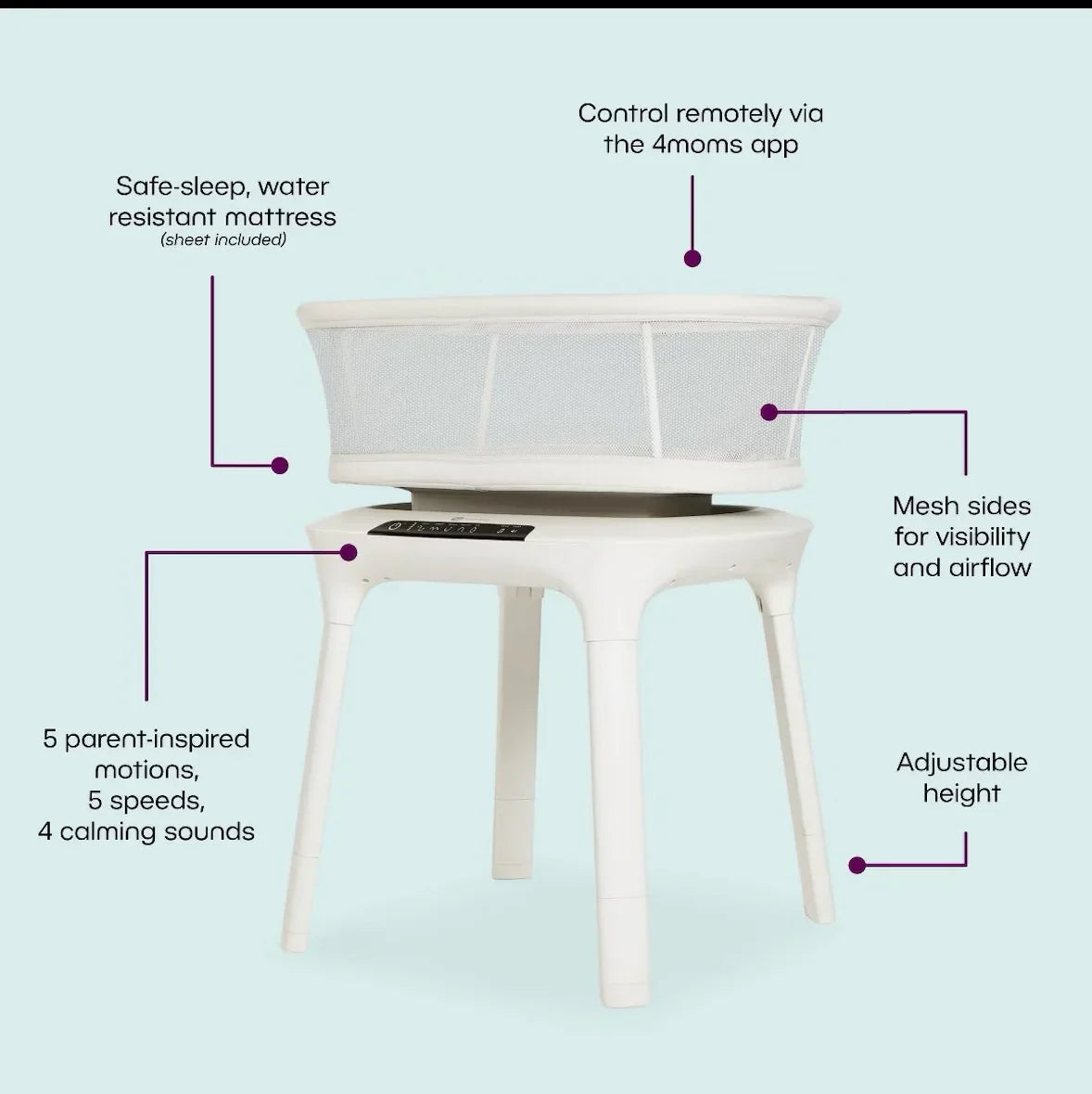 NEW 4moms MamaRoo Sleep Bassinet