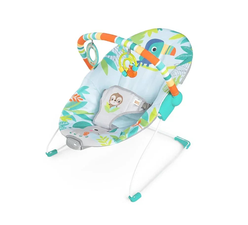 NEW Bright Starts Rainforest Vibes Vibrating Bouncer - Me n Mommy To Be