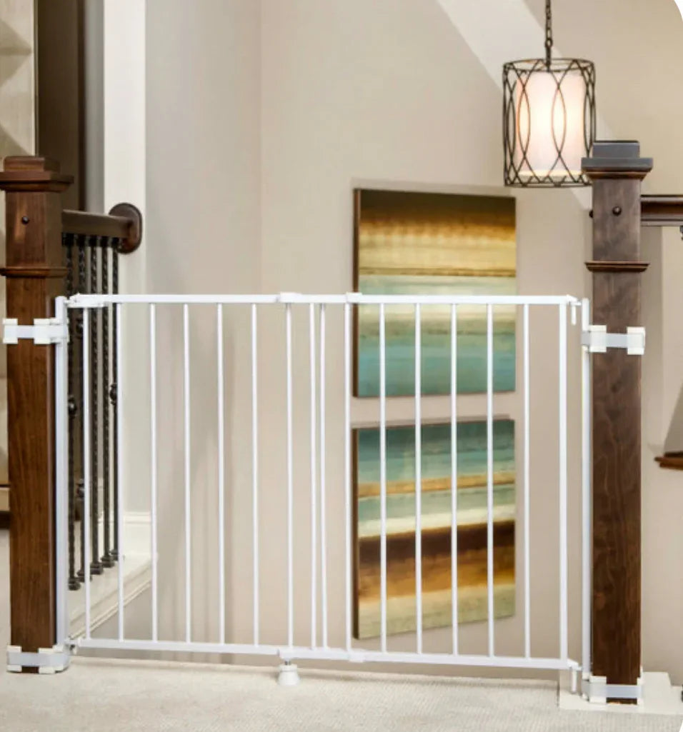 NEW Regalo Top of Stair Safety Gate in White
