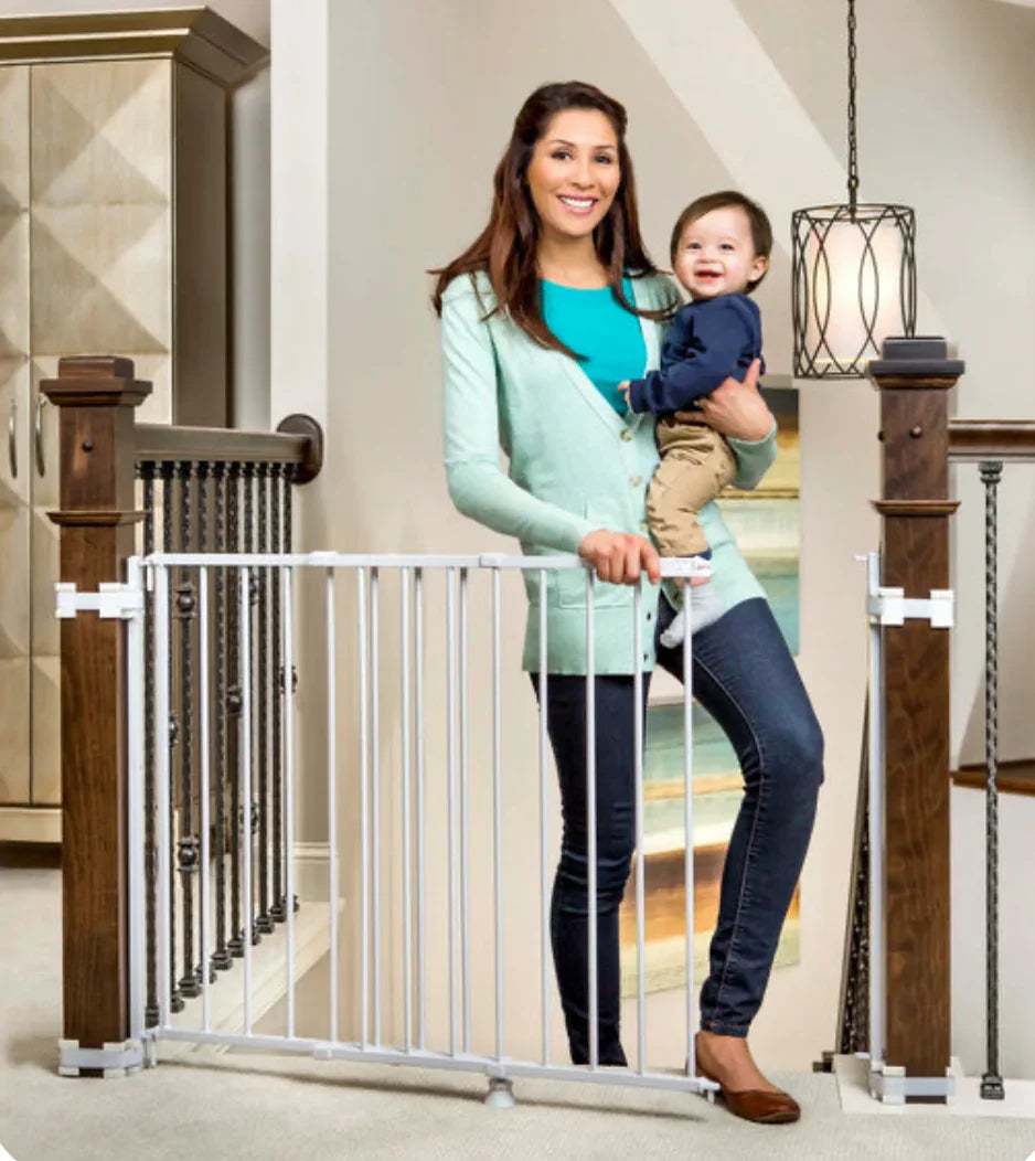 NEW Regalo Top of Stair Safety Gate in White