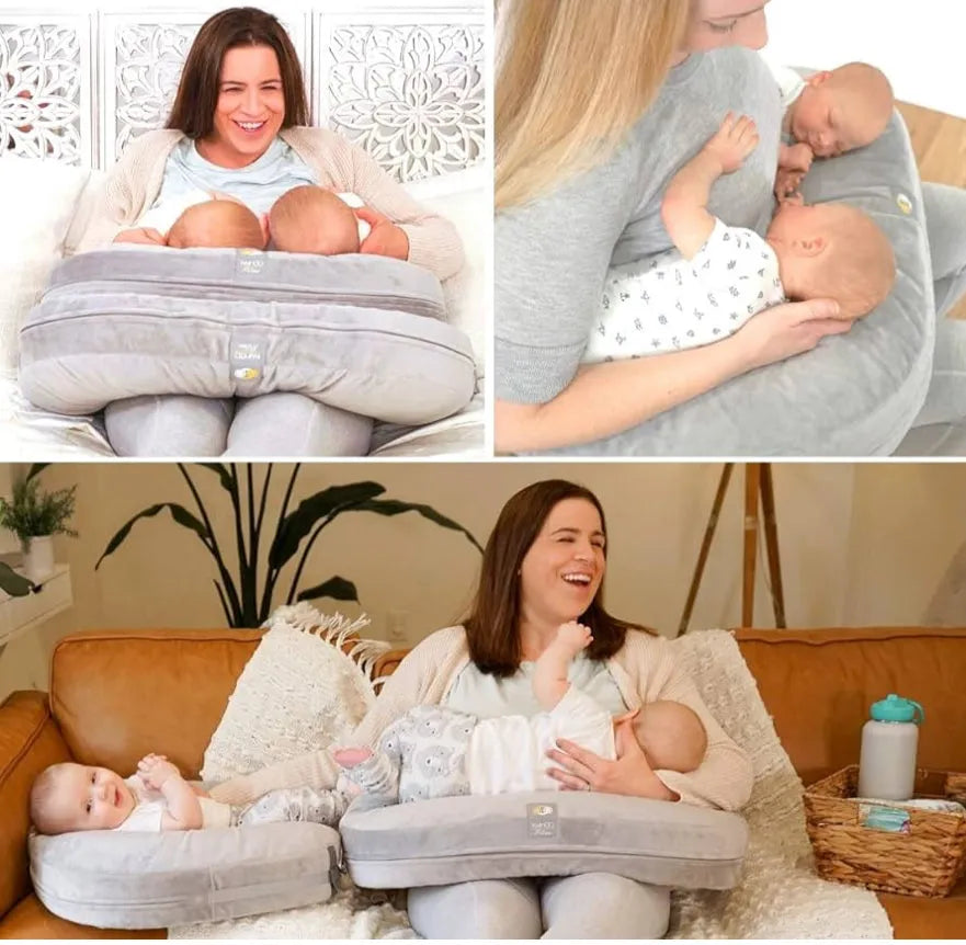 TwinGo Nurse & Lounge Pillow - Grey - Me n Mommy To Be