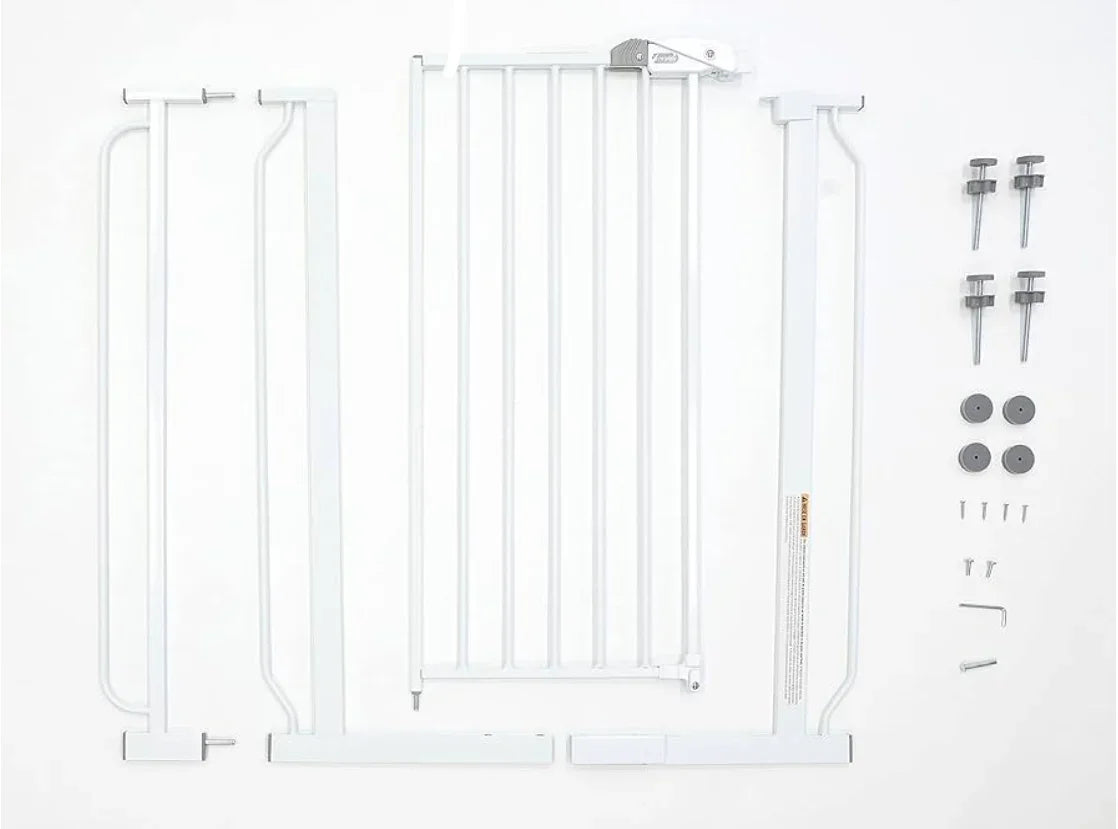 NEW Regalo Extra Tall Easy Step Metal Walk Through Baby Gate White