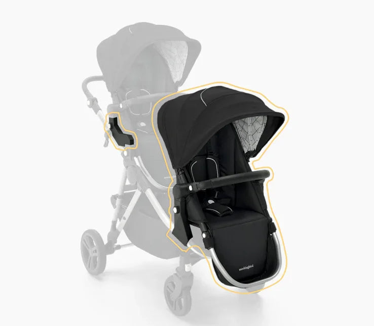 NEW Mockingbird 2nd Seat Kit 2.0 - Black Windowpane