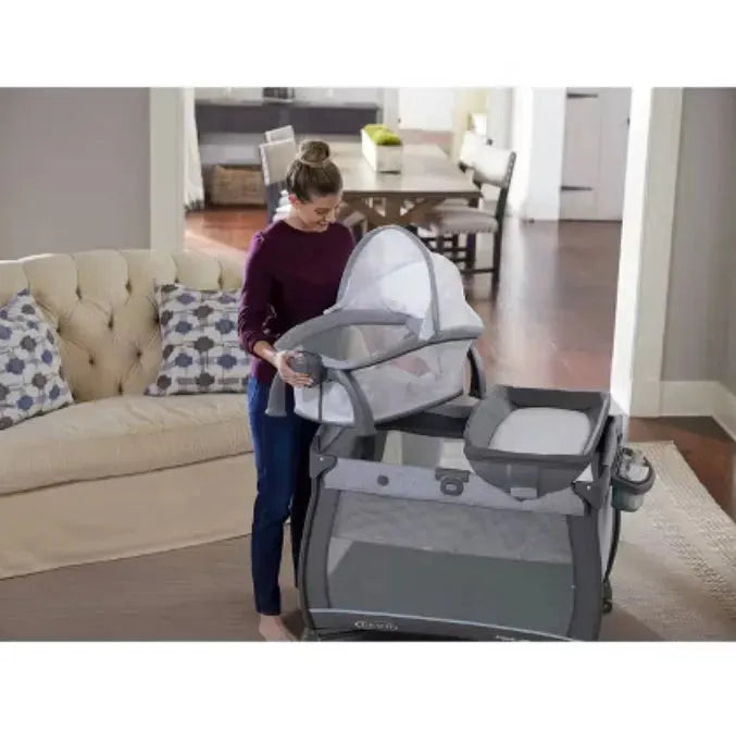 NEW Graco Pack 'N Play Quick Connect Portable Bassinet Playard in Alex - Me n Mommy To Be