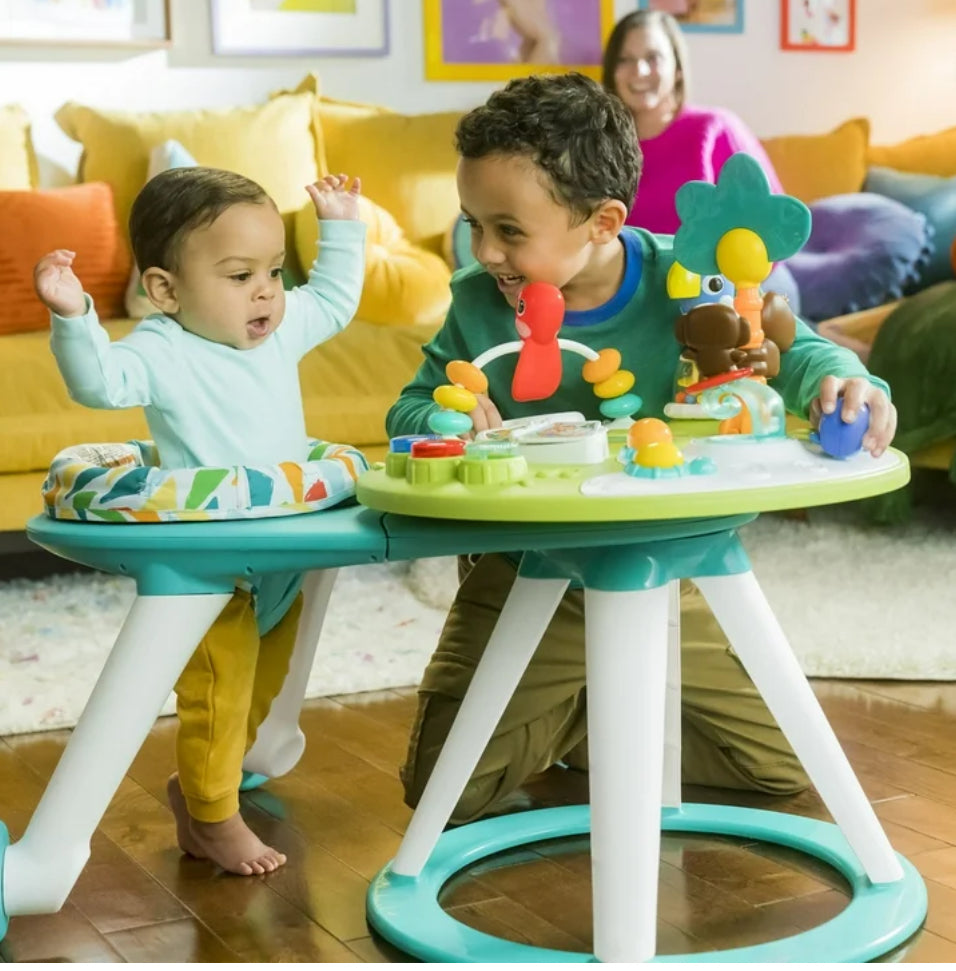 NEW Bright Starts Around We Go 2-in-1 Baby Walker Tropic Cool