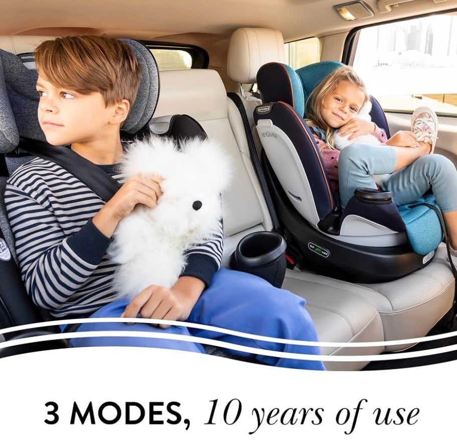 NEW Evenflo Revolve360 Rotating All-in-One Car Seat in Ainsley