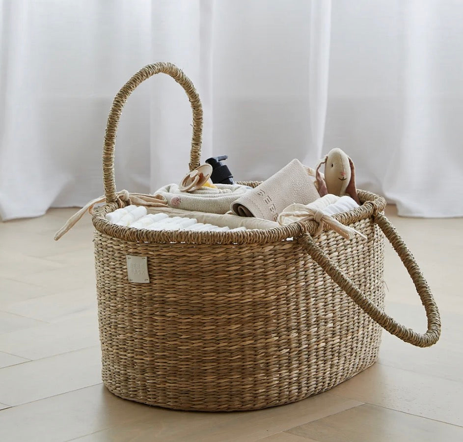 NEW Bebe Bask Rosa Diaper Caddy