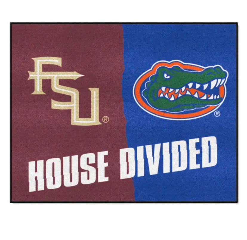 Fan Mats Florida State/Florida House Divided Mat - Me n Mommy To Be