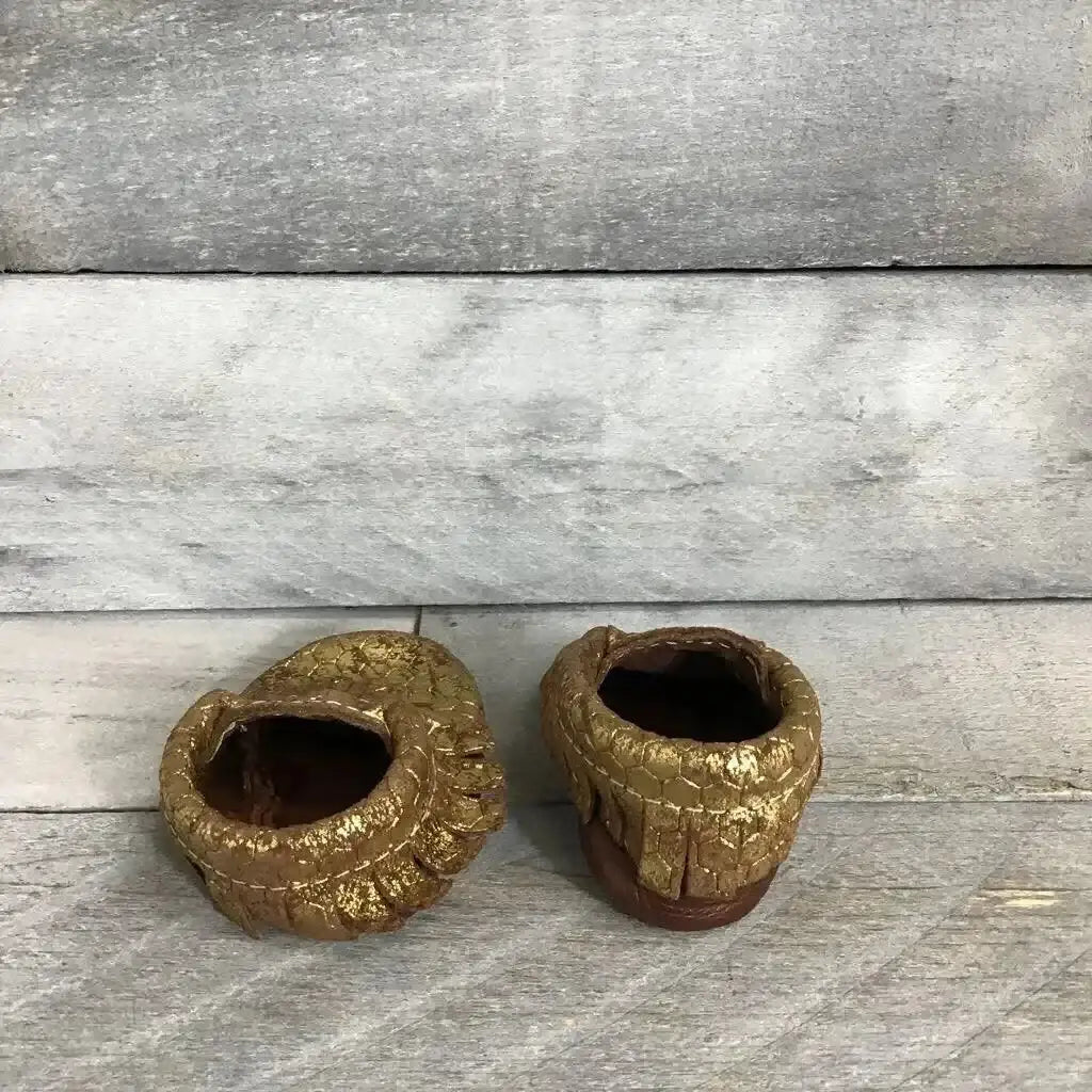 Freshly Picked Soft Sole Leather Honeycomb Moccasins size 1c - Me 'n Mommy To Be