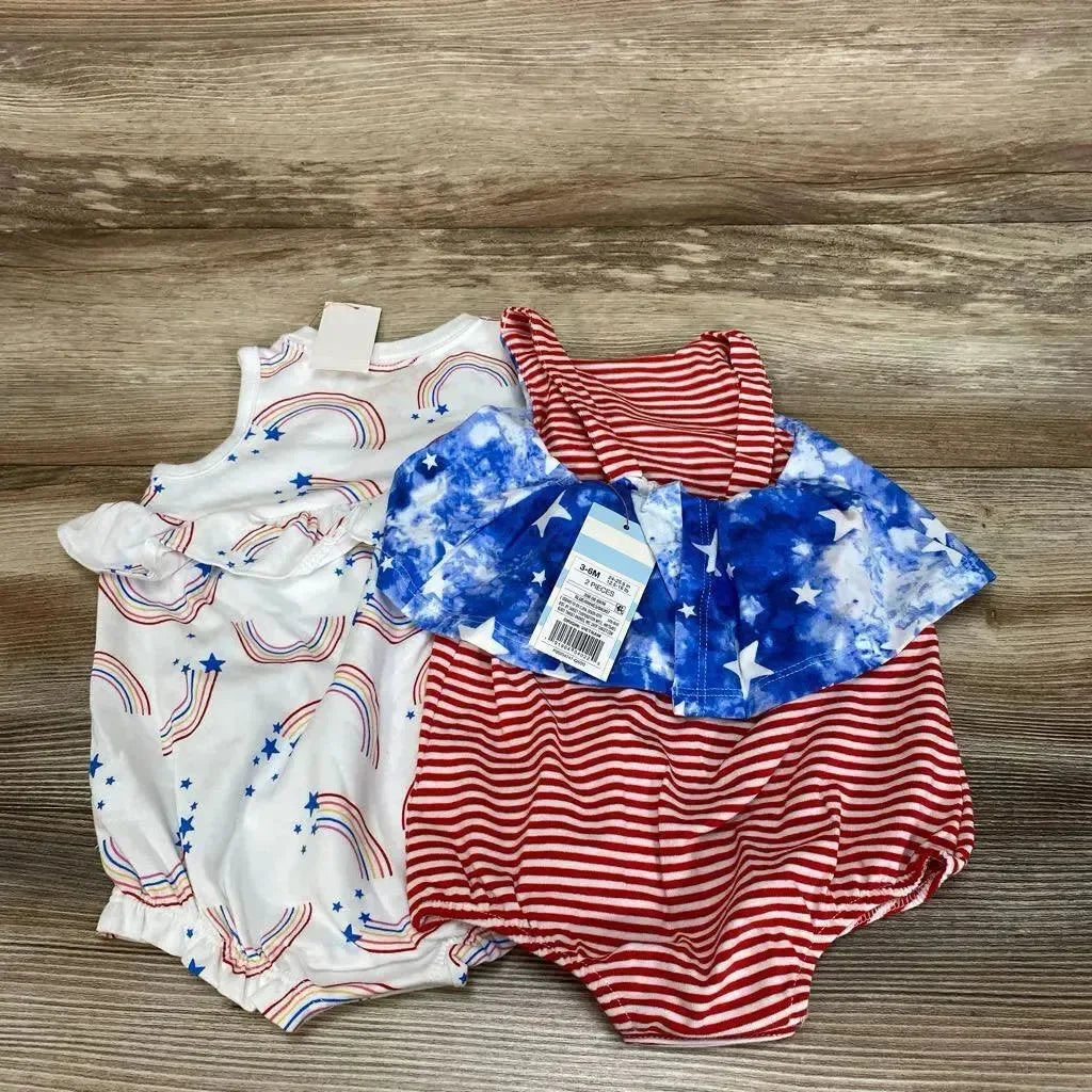 NEW Cat & Jack Baby Rainbow Romper sz 3-6m - Me 'n Mommy To Be